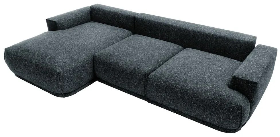 Sarokkanapé Dita (B) (sötétkék + fekete). 1100317