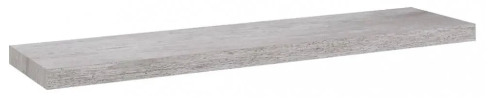 4 db betonszürke MDF lebegő fali polc 90 x 23,5 x 3,8 cm