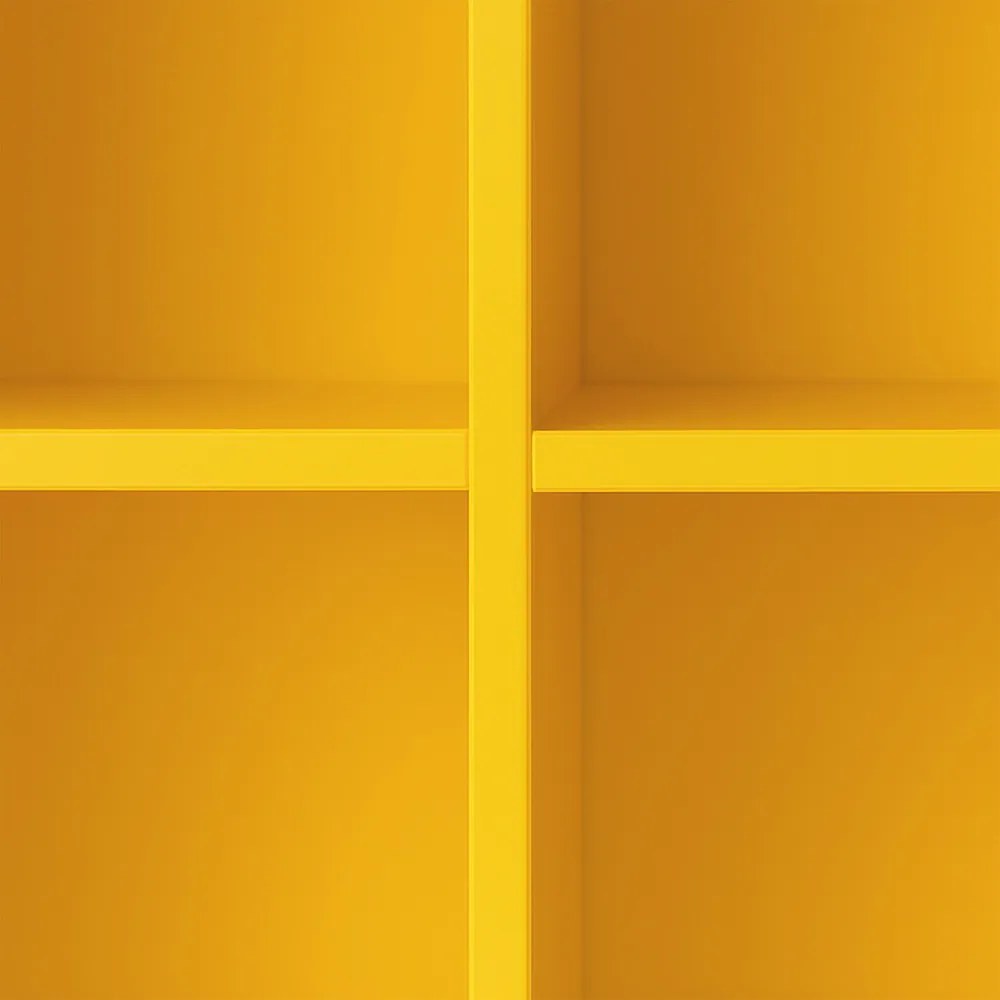 Boxie nyitott fali szekrény 80x80x37 cm sárga