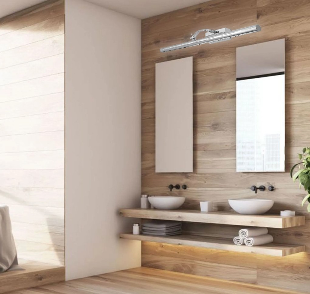 LED FÜRDŐSZOBA LÁMPA TÜKÖR fölött Rea 7W 55cm APP365-1W chrome