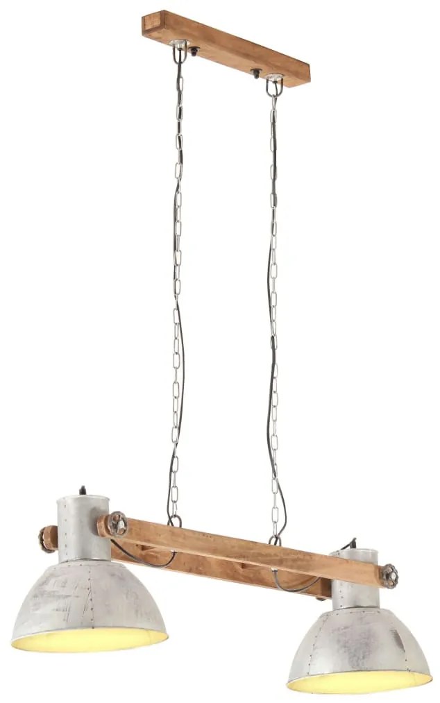 ezüstszínű ipari függőlámpa 25 W 109 cm E27