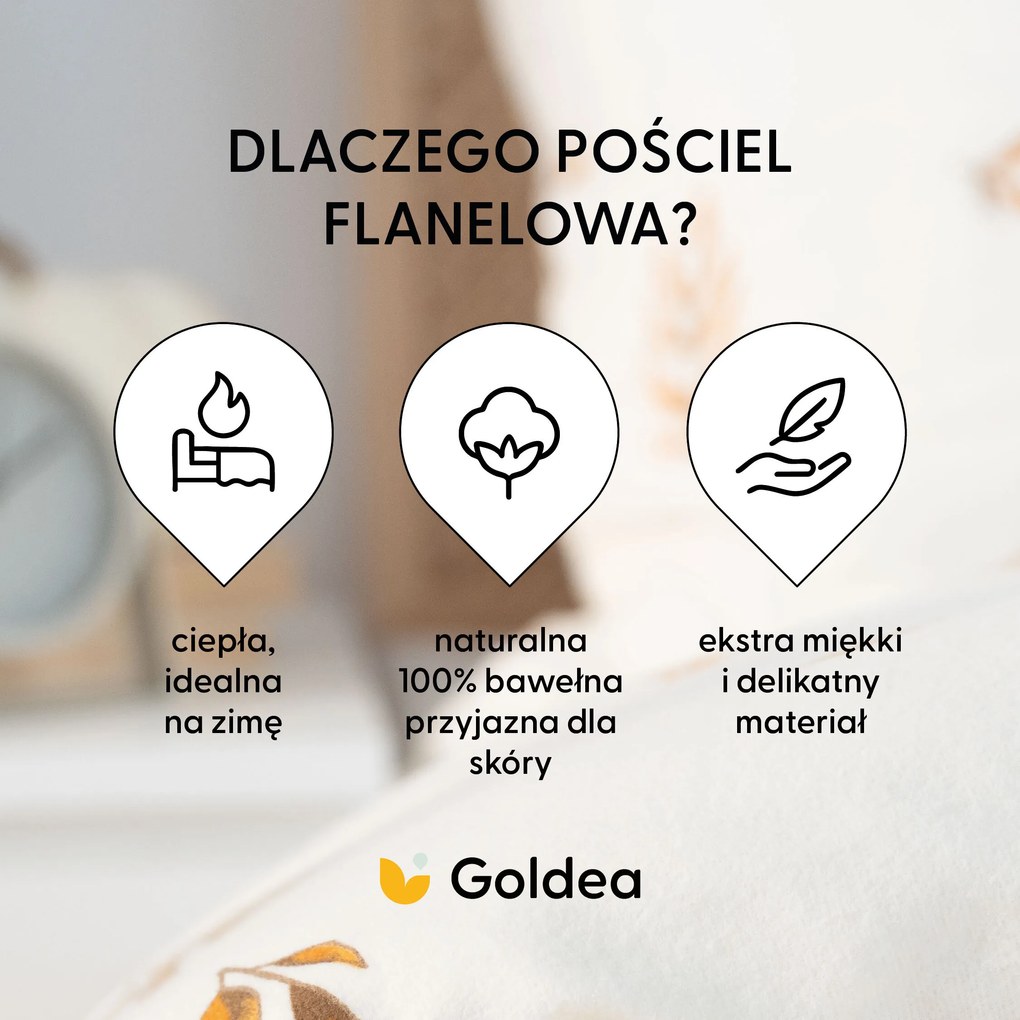 Goldea flanel ágyneműhuzat - őszi tökök és levelek 150 x 200 és 50 x 60 cm