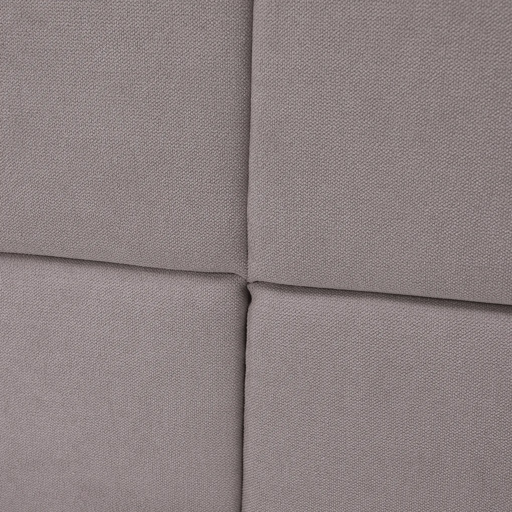 Boxspring ágy, 200x200, szürkésbarna Taupe, APRIL