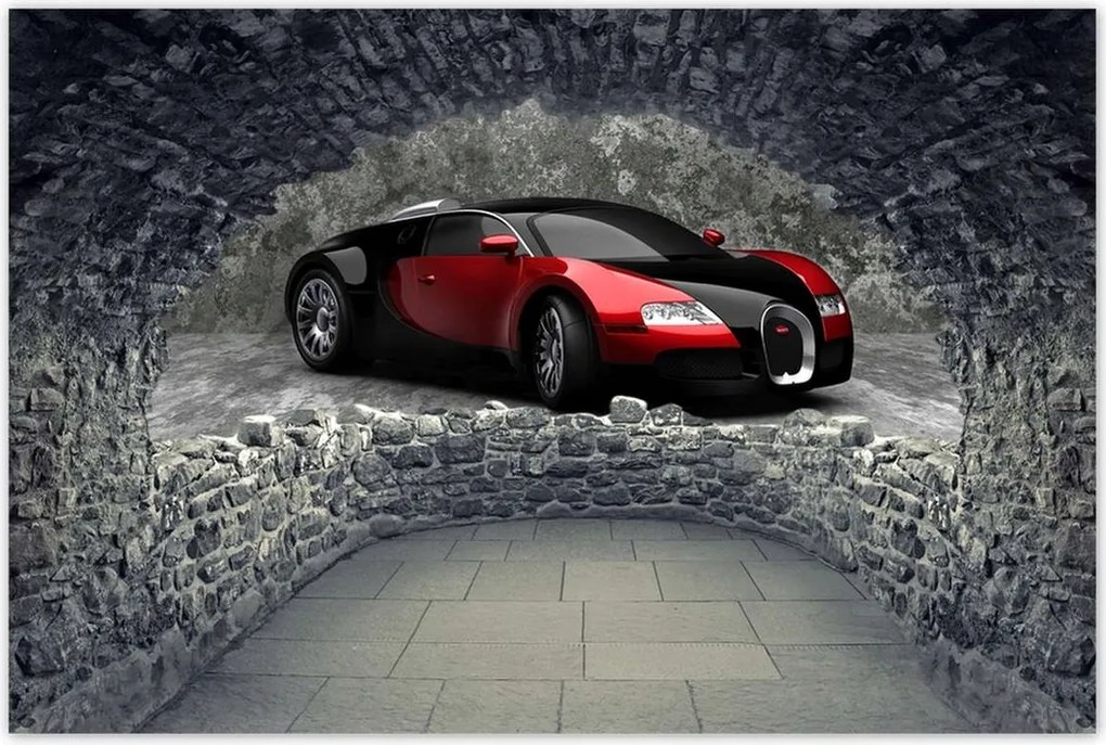 Poszter 90x60 Bugatti Veyron Piros