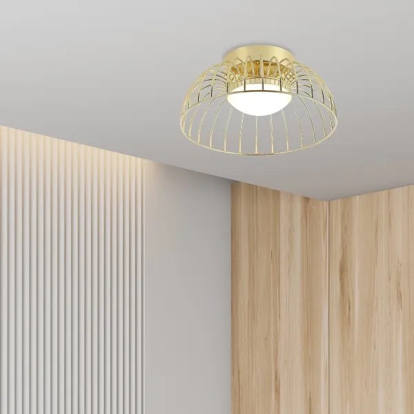 LED mennyezeti lámpa BETSY LED/12W/230V átm. 25 cm aranyszínű