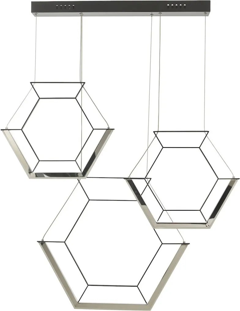 Dar Lighting HEXAGON HEX0322 Függőlámpa 1x35W/LED 2800K 1043LM