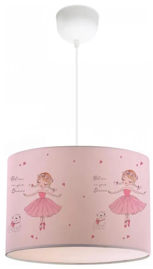 Gyermek csillár CANDY 1xE27/40W/230V rózsaszín