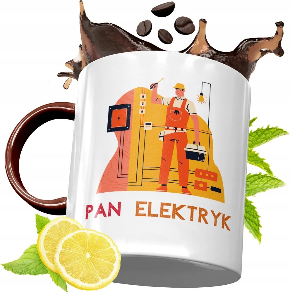 Bordó Bögre Villanyszerelőnek Születésnapi Ajándék fényképes nyomtatással