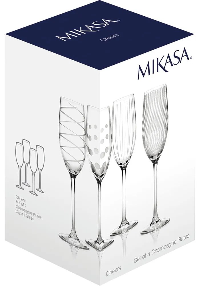 Cheers 4 db-os pezsgőspohár készlet, 250 ml - Mikasa