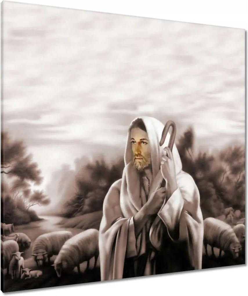 Vászonkép 90x90 Jézus Krisztus a pásztor