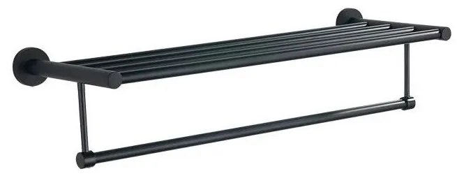 Aqualine - Fali törölközőtartó SAMBA 21x62,5 cm fekete