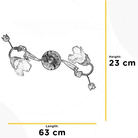 ONLI - Mennyezeti lámpa ARIANNA 2xE14/6W/230V