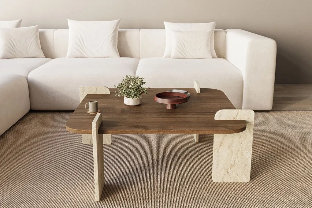 Afrolli - Walnut, Travertine