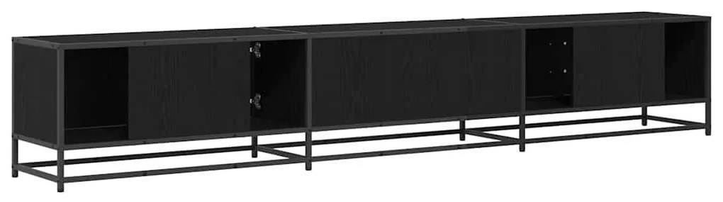 TV szekrény Musta tammi 240 x 35 x 41 cm Faanyag