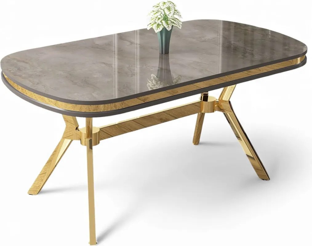 Olya - Anthracite, Gold