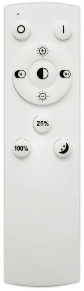 Top Light-LED Dimmelhető csillár zsinóron ORBIT LED/40W/230V 3000-6500K átm. 50 cm fekete + távirányító