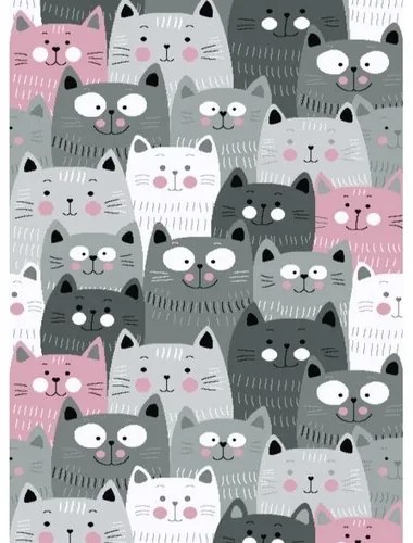 Kiddo 1079 pink gyermek darabszőnyeg, 80 x 150 cm