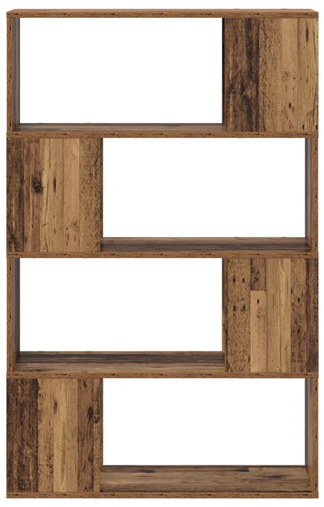 könyvespolc Régi fa Szerelt fa 80 x 24 x 124 cm Polc
