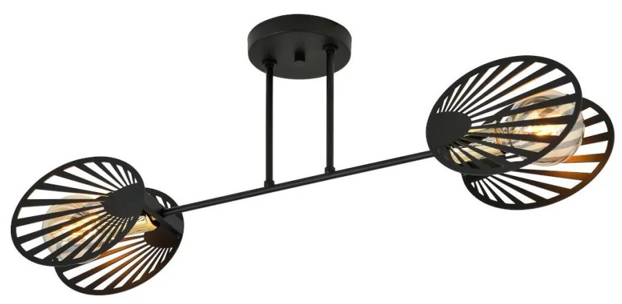 EMIBIG 1181-2 TALIA Loft Mennyezeti Lámpa Fekete E27 IP20