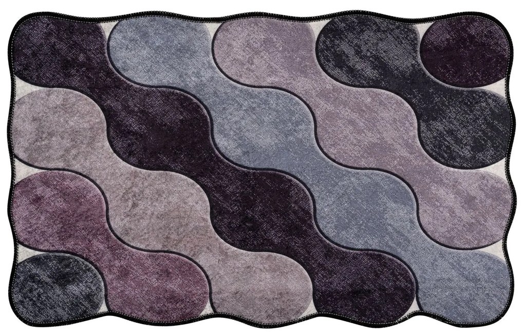 Fürdőszobaszőnyeg Szett (2 db) Circle - Purple