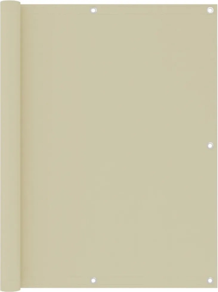vidaXL krémszínű oxford-szövet erkélynapellenző 120 x 600 cm