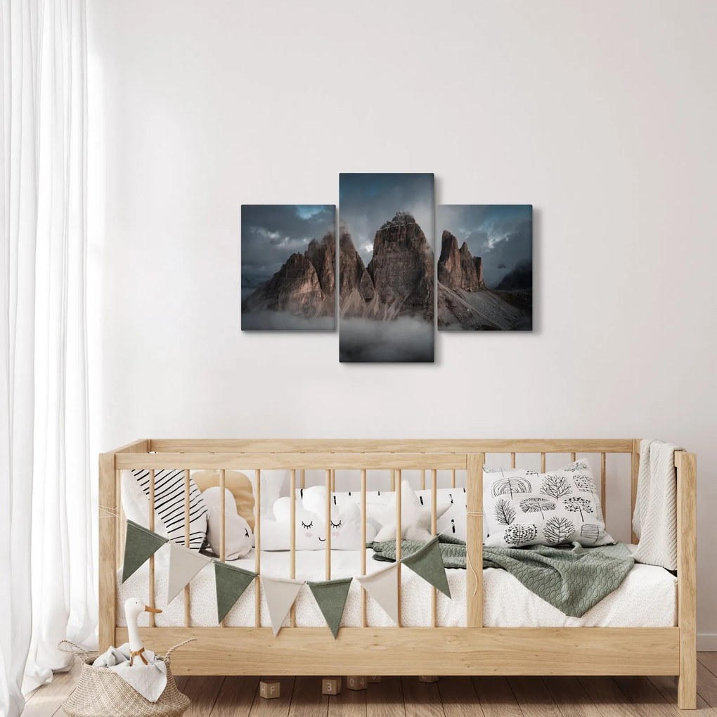 Kép - Három fogak, olasz Dolomitok (90x60 cm)