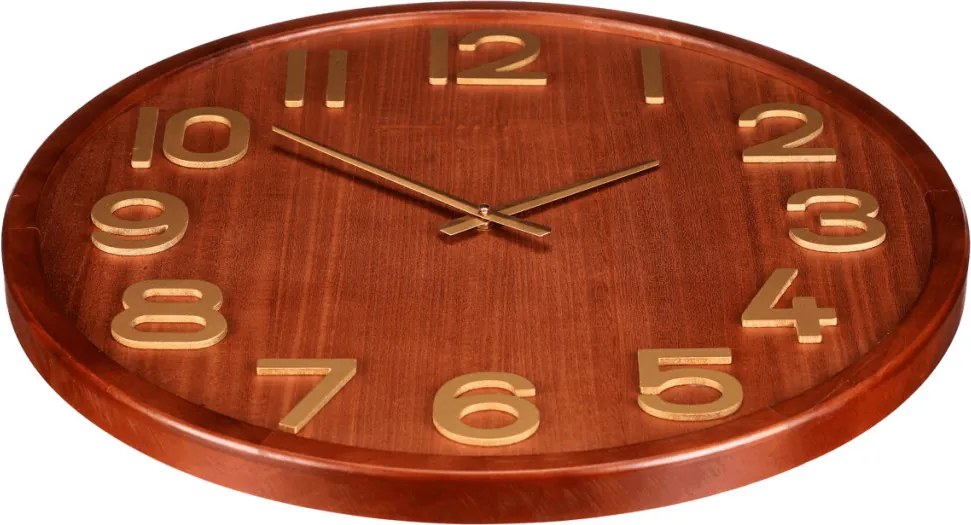 Falióra 60 cm átmérő fa és MDF furnérhatású