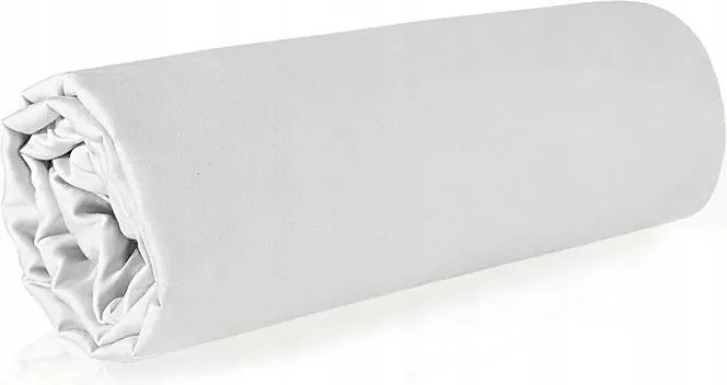 Szatén lepedő 180x210 fehér egyszínű, gumis Nova