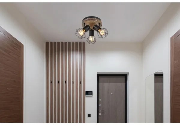 Globo 54017W-3 - Spotlámpa PRISKA 3xE27/60W/230V