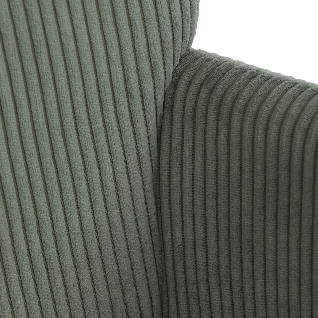 Pihenőfotel lábtartóval L7285 GRN6, zöld