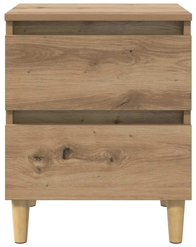 vidaXL Ágy szekrények 2 pcs Artisan tölgy 40 x 35 x 50 cm Faanyag