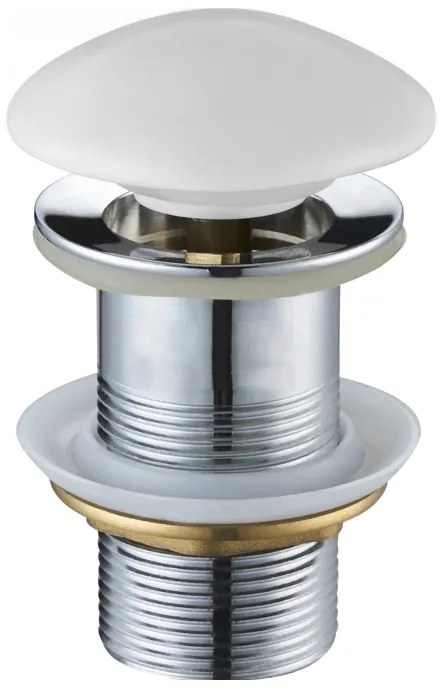 Mexen klikk-klakk kör alakú, fehér kerámia matt - 79910-01