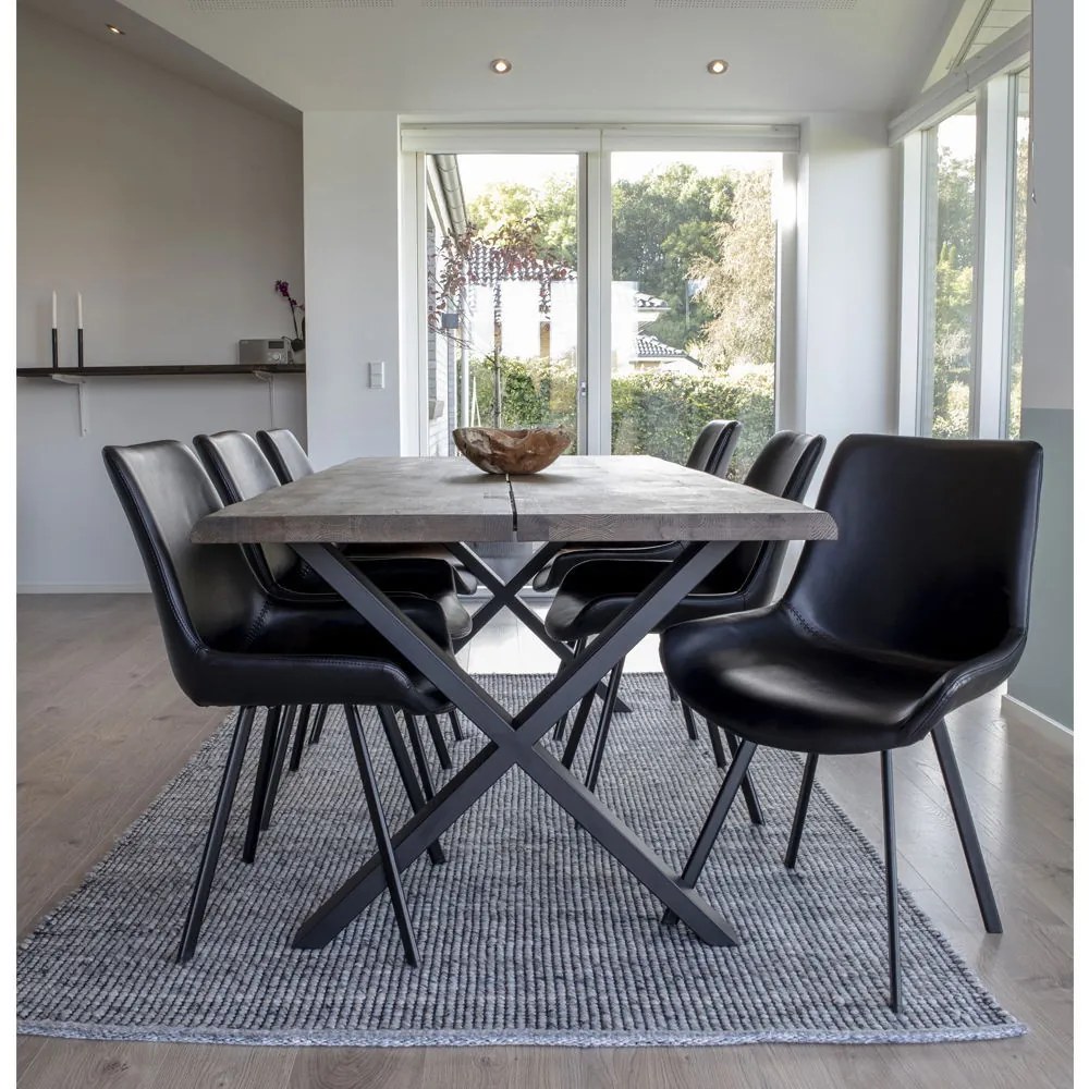 Toulon bővíthető étkezőasztal 200x95 cm füstös tölgy