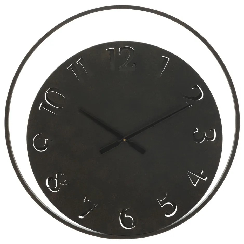 Circle fekete falióra, ⌀ 60 cm - Mauro Ferretti