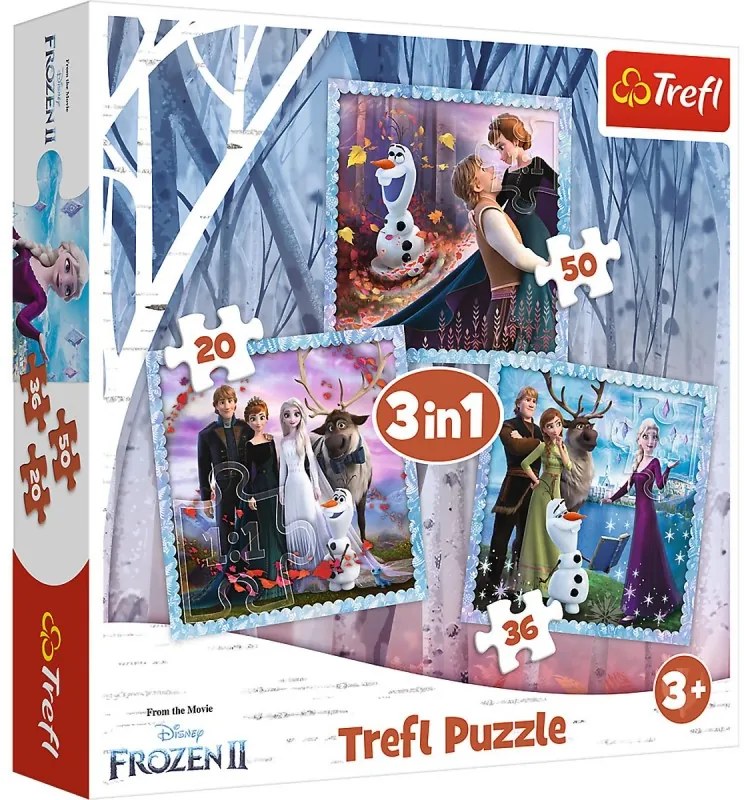 Gyermek puzzle - Frozen - 3 az 1-ben