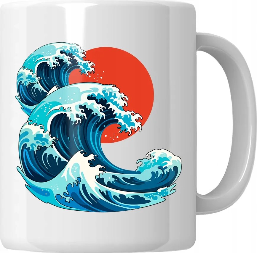 Bögre Hokusai Nagy Hullám Ajándék Művészet Rajongó Ajándék 18-99