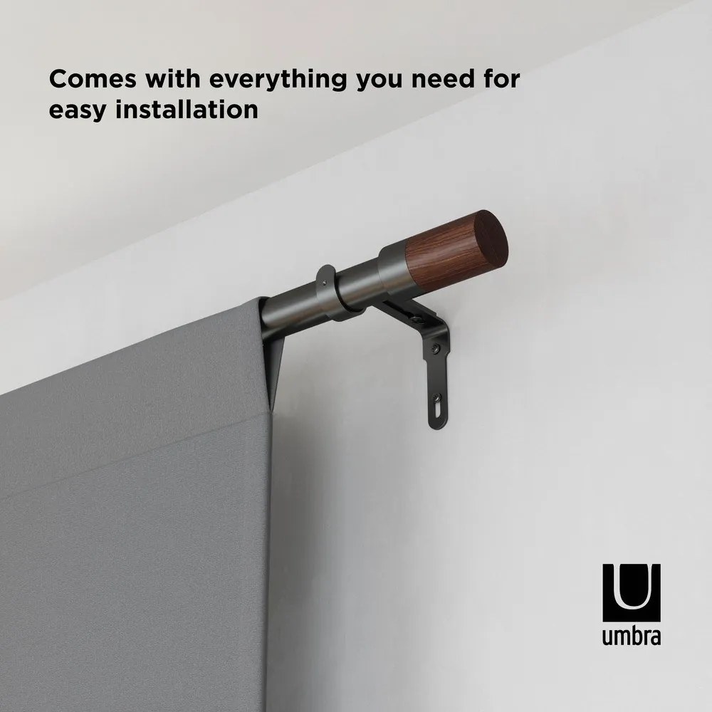 Acél bővíthető függönykarnis 183 - 366 cm Blok – Umbra