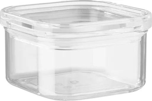 CLEARANCE átlátszó tárolóedény, négyzet alapú 450 ml