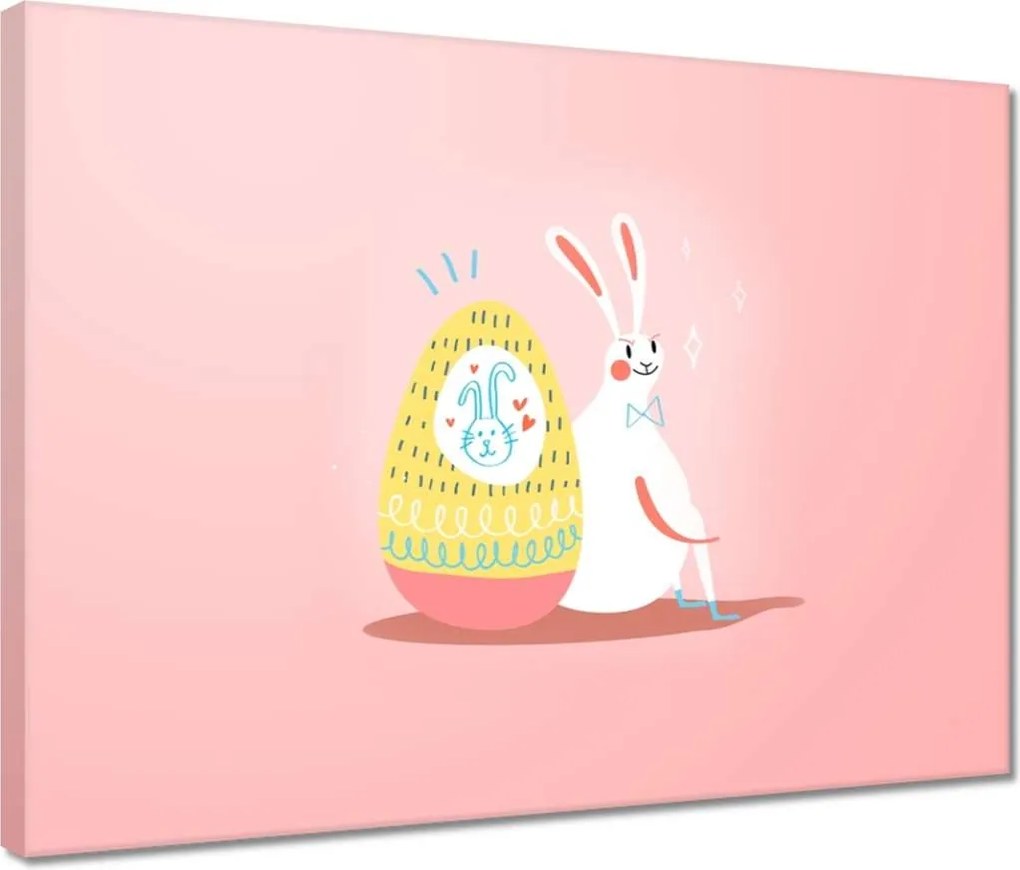 Vászonkép 40x30 Nyúl Húsvét