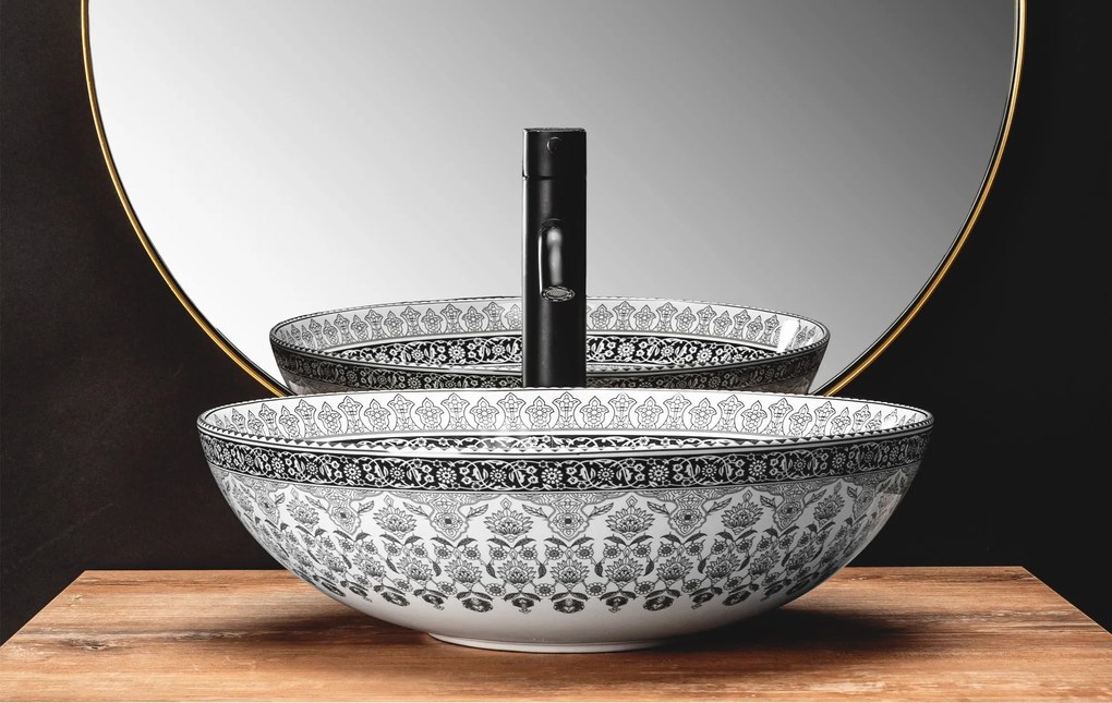Pultos mosdó Rea Arte dark grey