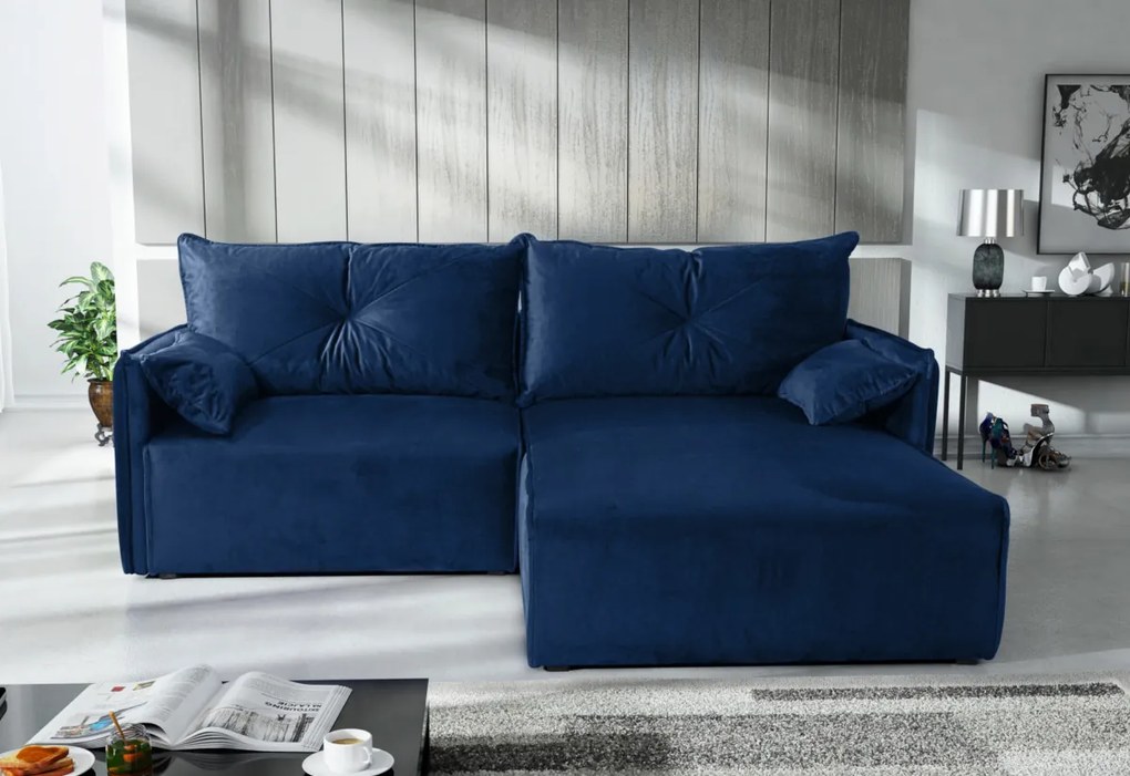 LINON ágyazható sarok ülőgarnitúra, 220x85x179, royal 04, jobb