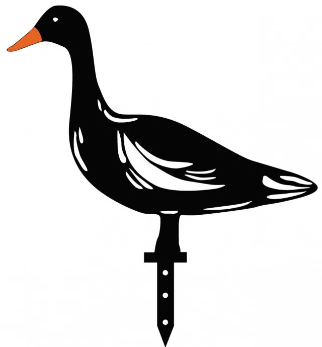 Ducks 6 darabos Kerti dekoráció Fekete N