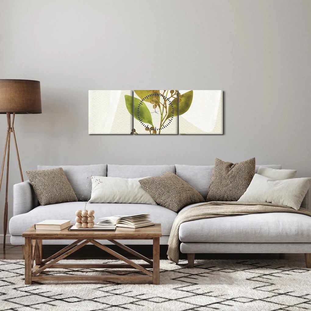 Kép - Akvarell ág N⁰1 (órával) (90x30 cm)
