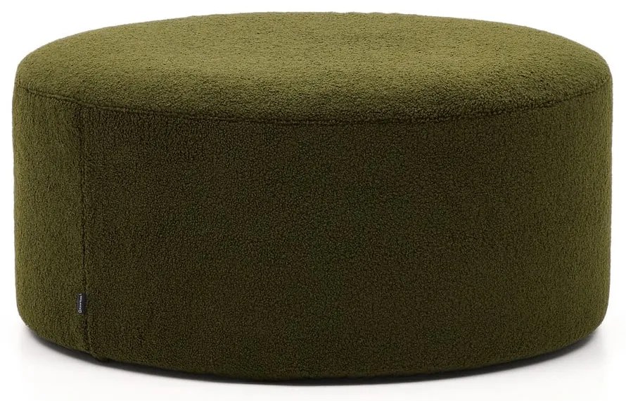 Zöld buklé puff Kaeli – Kave Home