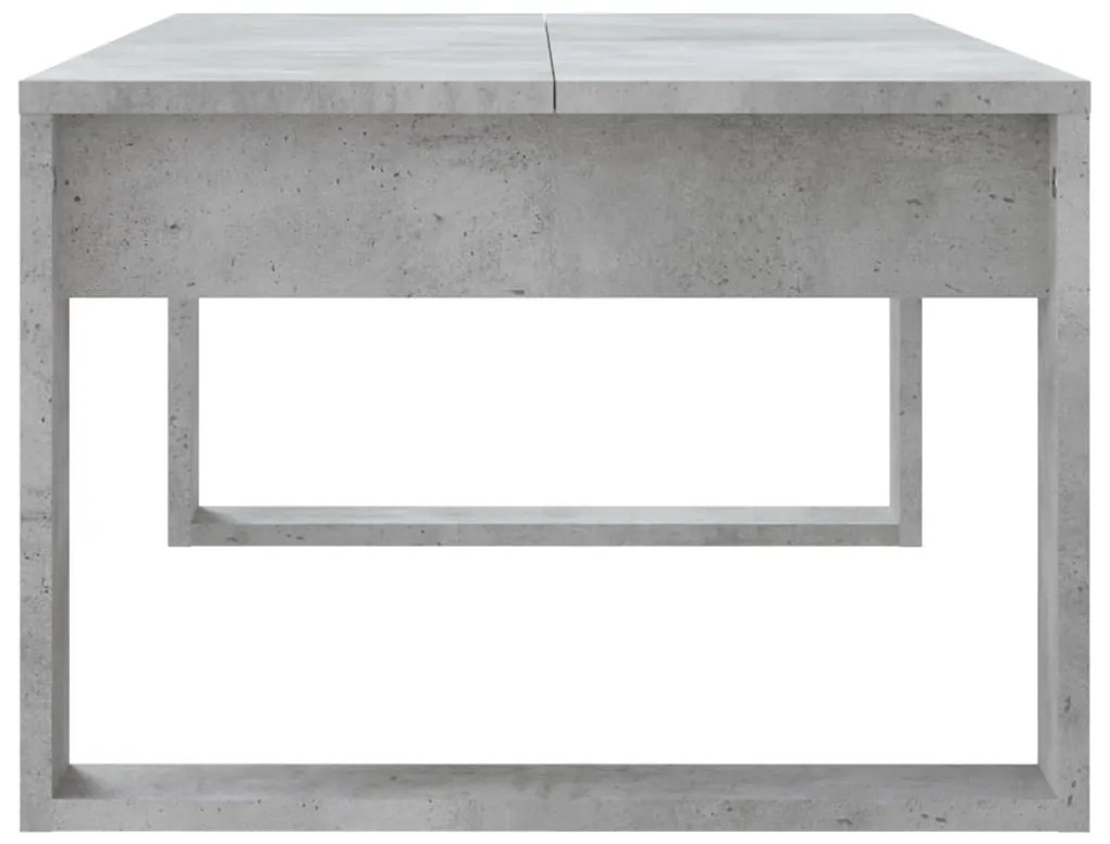 Betonszürke szerelt fa dohányzóasztal 102x50x35 cm