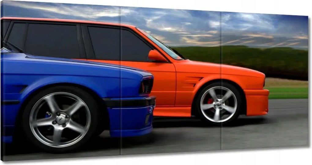 Vászonkép 60x30 Bmw versenyautók