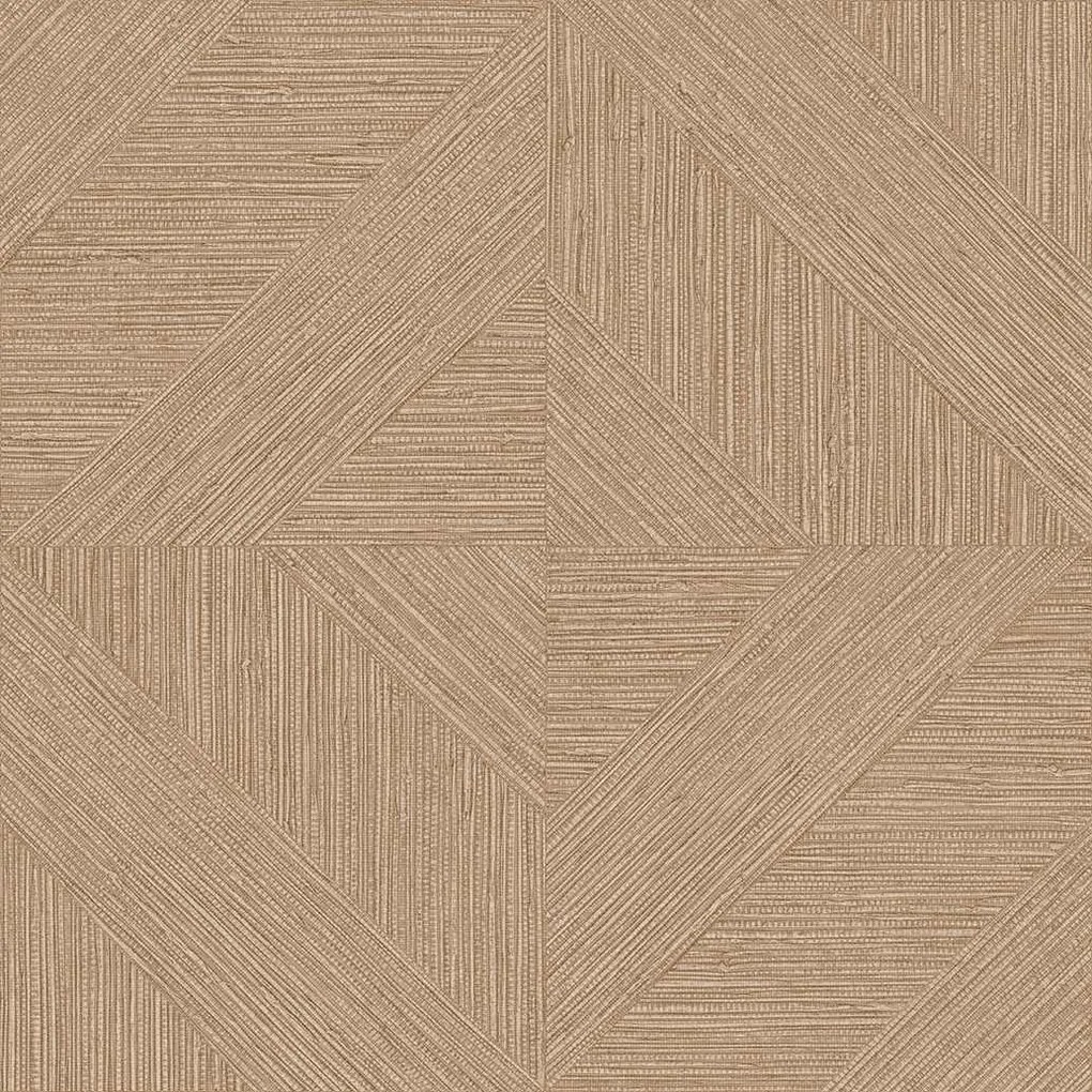 Decoprint Imani Tobago világosbarna geometrikus texturált vlies tapéta – IM28015