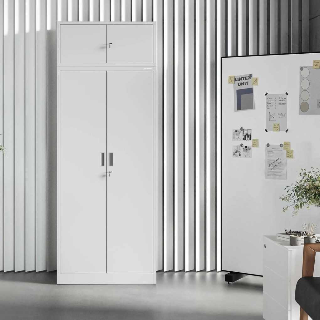Szekrény-felépítmény, szürke, 800x380x400 mm: EWA