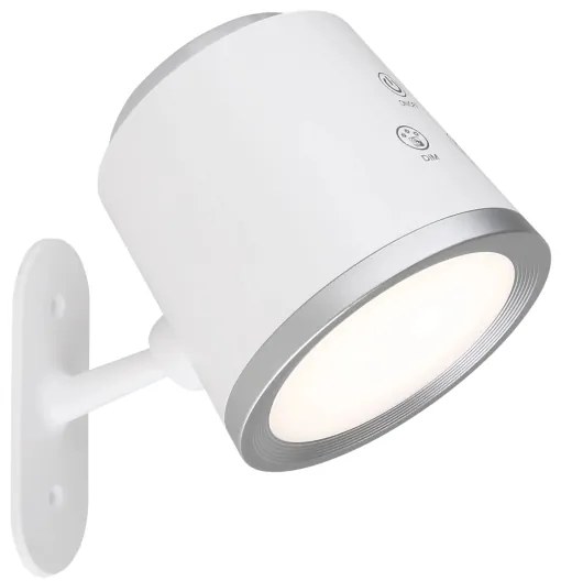 Globo 58454W - MEEYA LED 6W/3,7V érintős asztali lámpa, fehér, dimmelhető