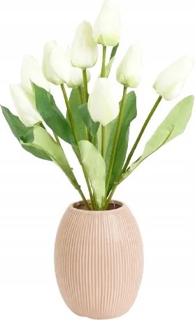 Virág Mesterséges Tulipán x9db 45cm Váza Csokor fej tulipán bimbó